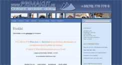 Desktop Screenshot of primakut.hu