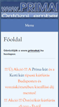 Mobile Screenshot of primakut.hu
